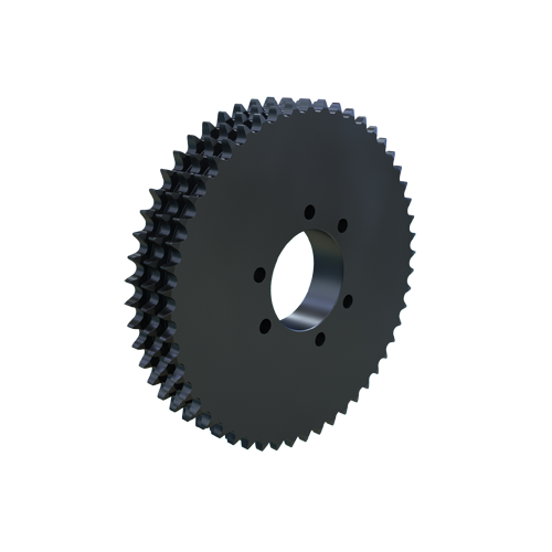 MARTIN SPROCKET E60E52 Sprocket, QD, 60 Chain, 52 Teeth, 12.422 Inch Pitch Dia., 12.849 Inch O.D., Steel | BA6GBM