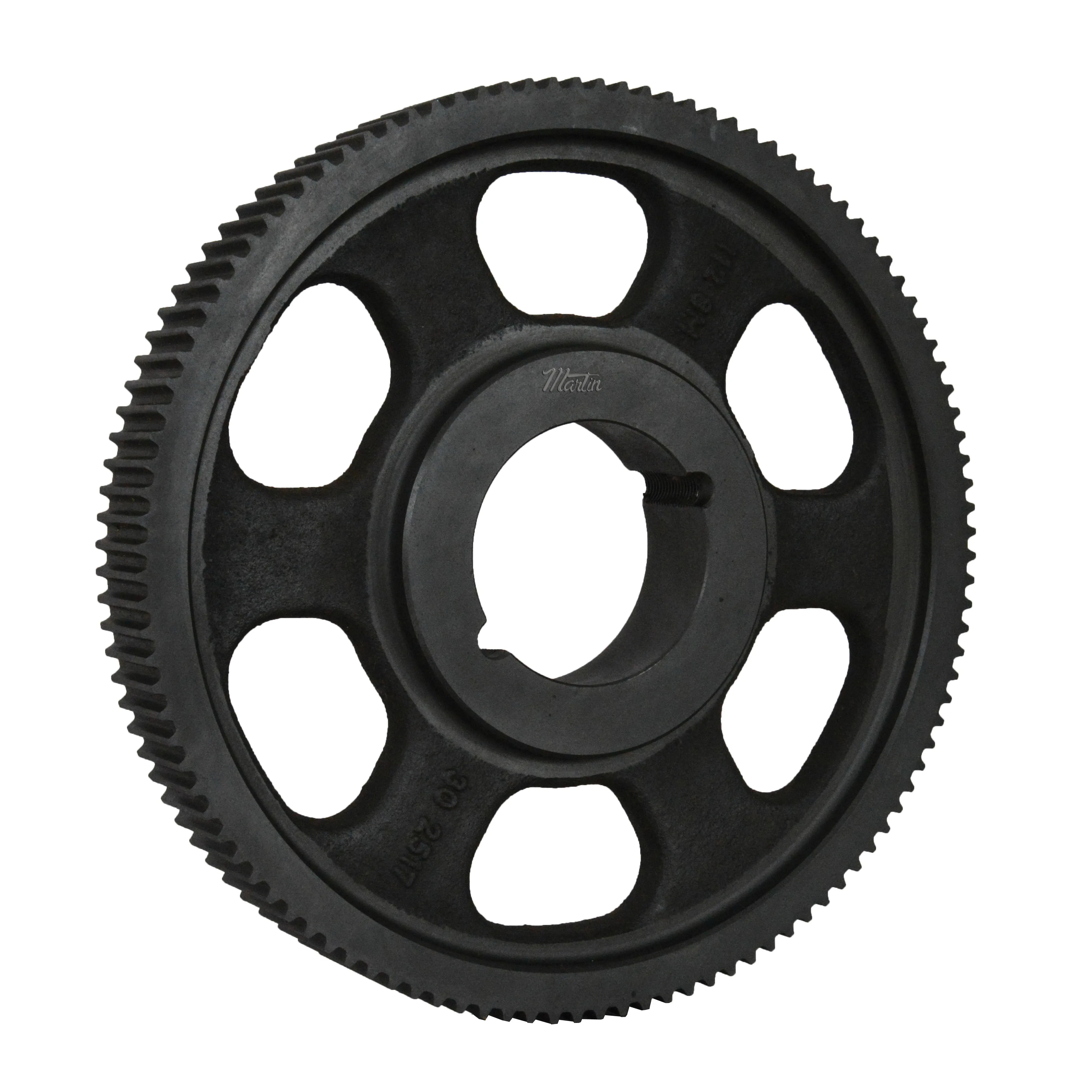 MARTIN SPROCKET P1448M85-3535 Sprocket, 3535 Bushing, 3.5 Inch Max Bore, 144 Teeth, 14.43 Inch Pitch Dia., Cast Iron | AX3YJB