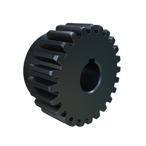 MARTIN SPROCKET S1224BS 5/8 Spur Gear, 12 DP, 14.5 Deg., 24 Teeth, 2 Inch Pitch Dia., Steel | AK3BTF