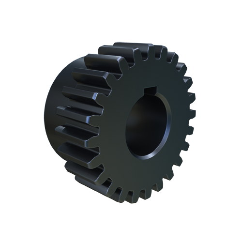 MARTIN SPROCKET S1624BS 5/8 Spur Gear, 16 DP, 14.5 Deg., 24 Teeth, 1.5 Inch Pitch Dia., Bore To Size, Steel | AZ6XJL