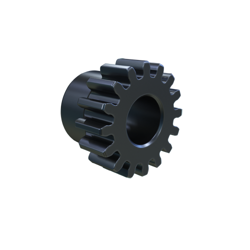 MARTIN SPROCKET S2416 Spur Gear, 24 Diametral Pitch, 0.666 Inch Pitch Dia., Reborable, Steel | AK2XGQ