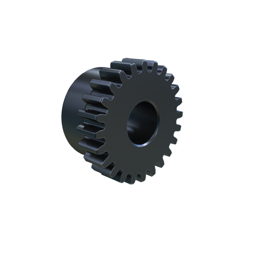 MARTIN SPROCKET S2424 Spur Gear, 24 Diametral Pitch, 1 Inch Pitch Dia., Reborable, Steel | AK2XHG