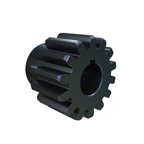 MARTIN SPROCKET S614BS 1 Spur Gear, 6 Diametral Pitch, 2.333 Inch Pitch Dia., 1 Inch Bore, Bore To Size, Steel | AK2YTN
