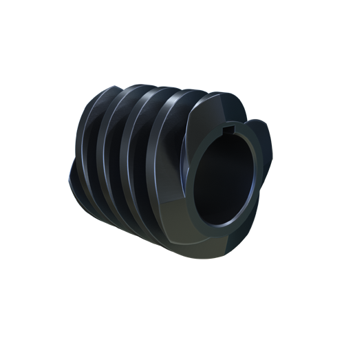 MARTIN SPROCKET W12Q Worm, 12 Diametral Pitch, Quadruple Thread, 1 Inch Pitch Dia., Bore To Size, Steel | AK2VHW