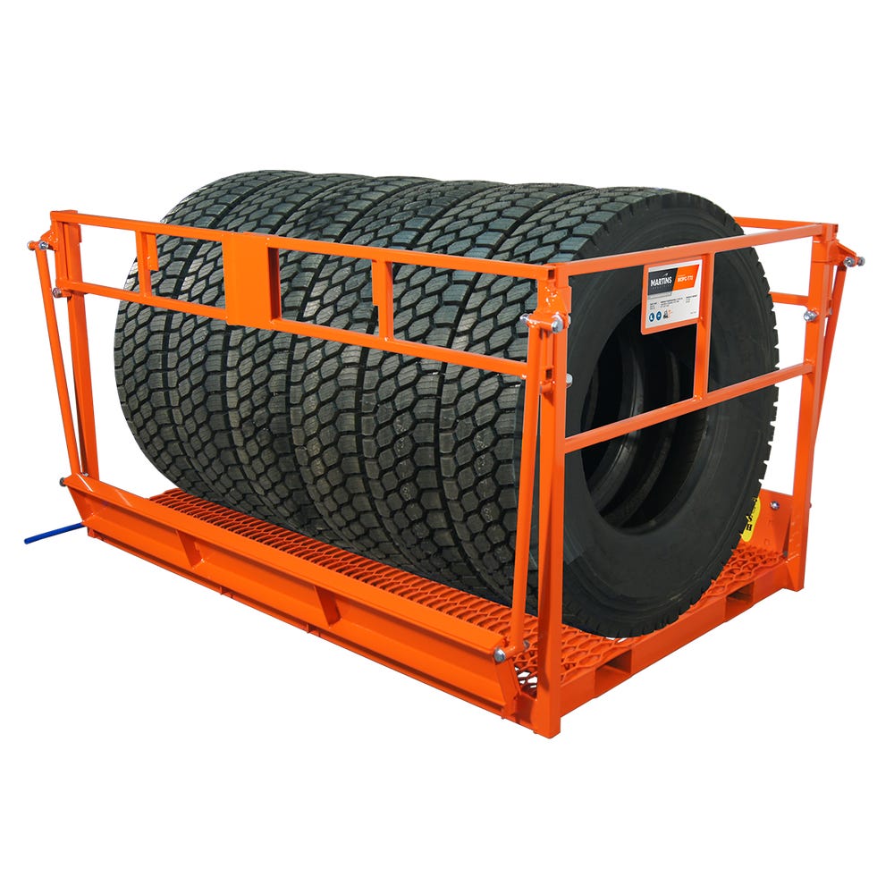 Order Picking Cage, 76.77 x 50.78 x 38.97 Inch Size, Steel, Orange