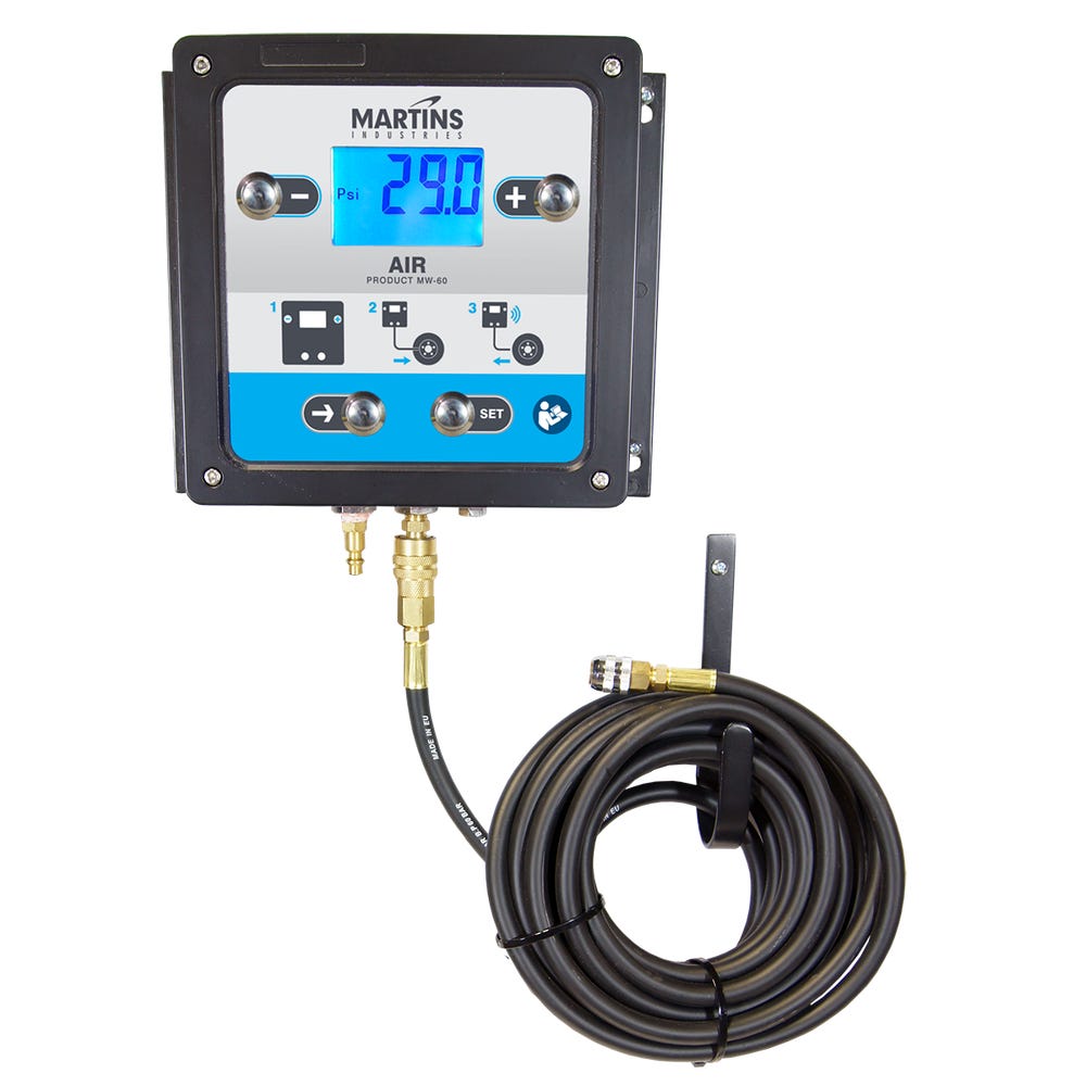 MARTINS INDUSTRIES MW-60 Automatic Tyre Inflator, 1 Outlet, 299.21 Inch Hose Length, Aluminium | CE8PUQ