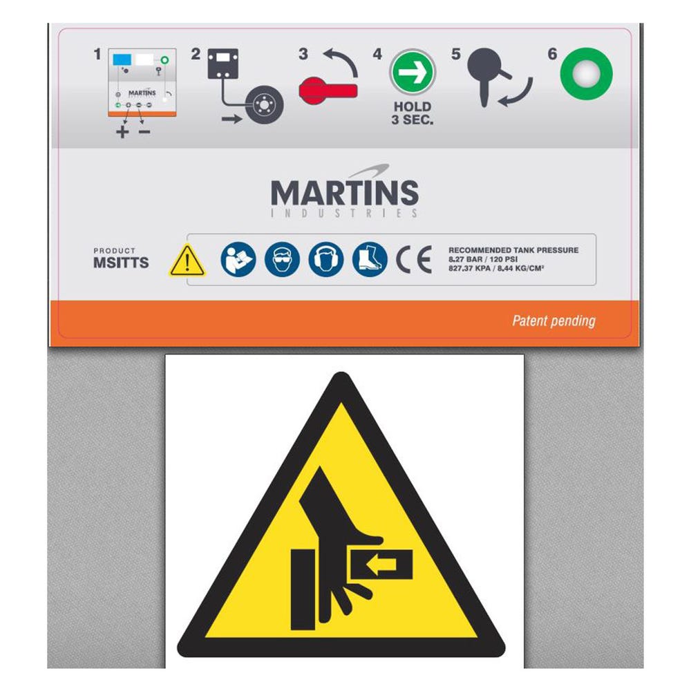 MARTINS INDUSTRIES SP-0060 Product And Warning Label | CE8PXT