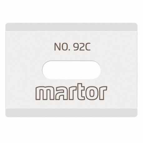 MARTOR 1792.25 Ceramic Blade, 3/4 Inch Blade Width, 0.015625 Inch Blade Thickness | CT2GQY 60MM26