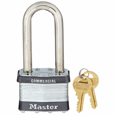 MASTER 5KALJ Padlock, 2 1/2 Inch Vertical Shackle Clearance, 15/16 Inch Horizontal Shackle Clearance | CT2HXY 3T980