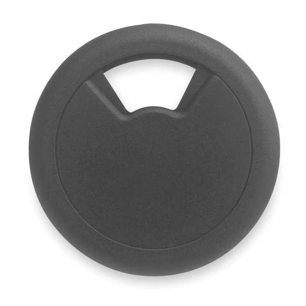 Grommet, Desk, 2 3/8 Inch Dia, 1 1/8 Inch H, Blk