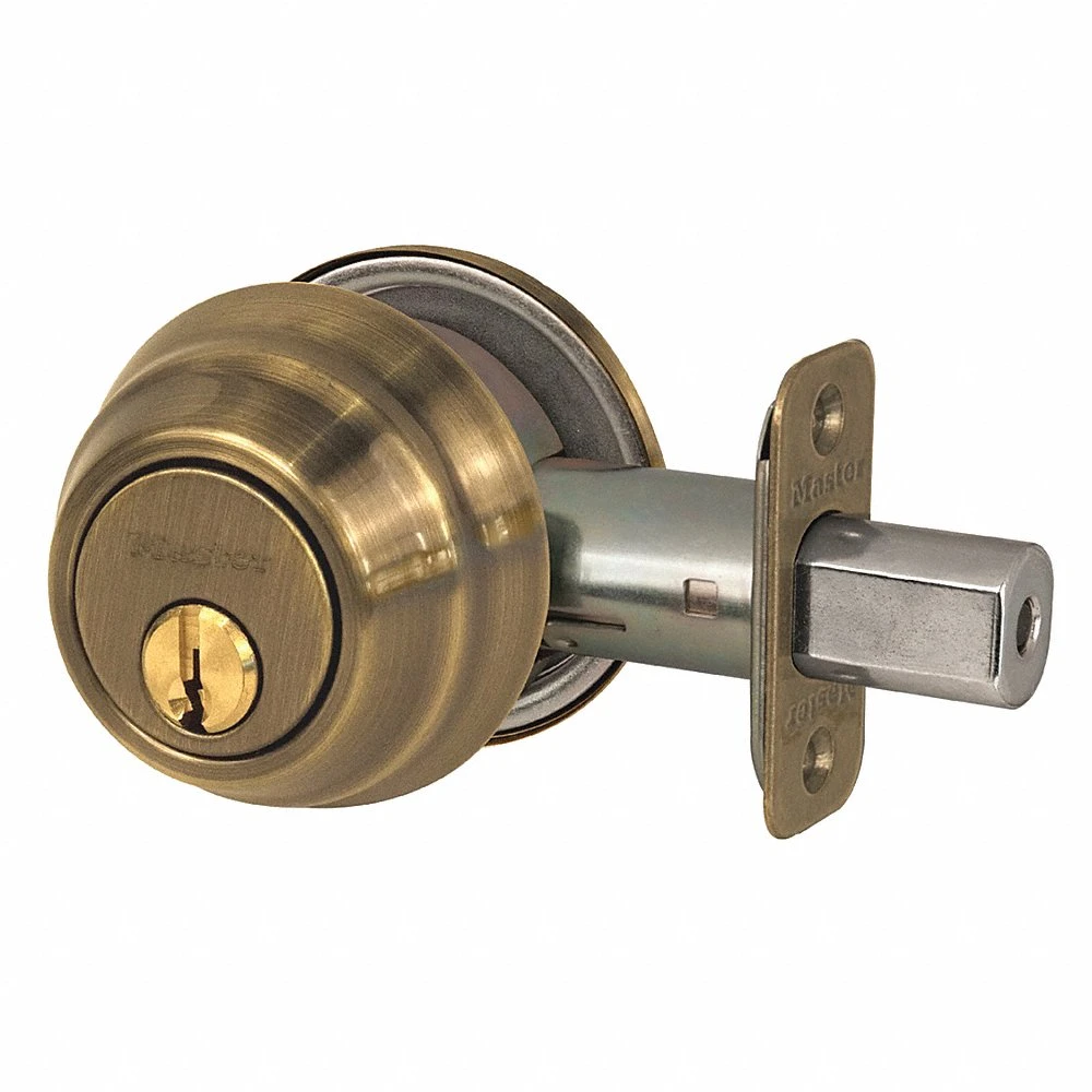 MASTER DSH0605KA4S Lock Deadbolt, 1, Antique Brass, Alike Inch Sets Of 4 | CT2HRB 492W77