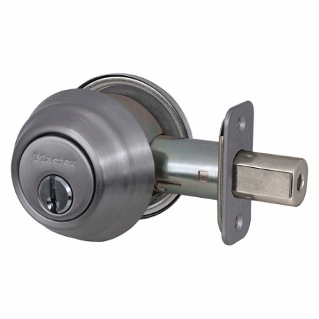 MASTER DSH0615KA4 Lock Deadbolt, 1, Satin Nickel, Kwikset Kw1, Alike Inch Sets Of 4 | CT2HRU 492V96
