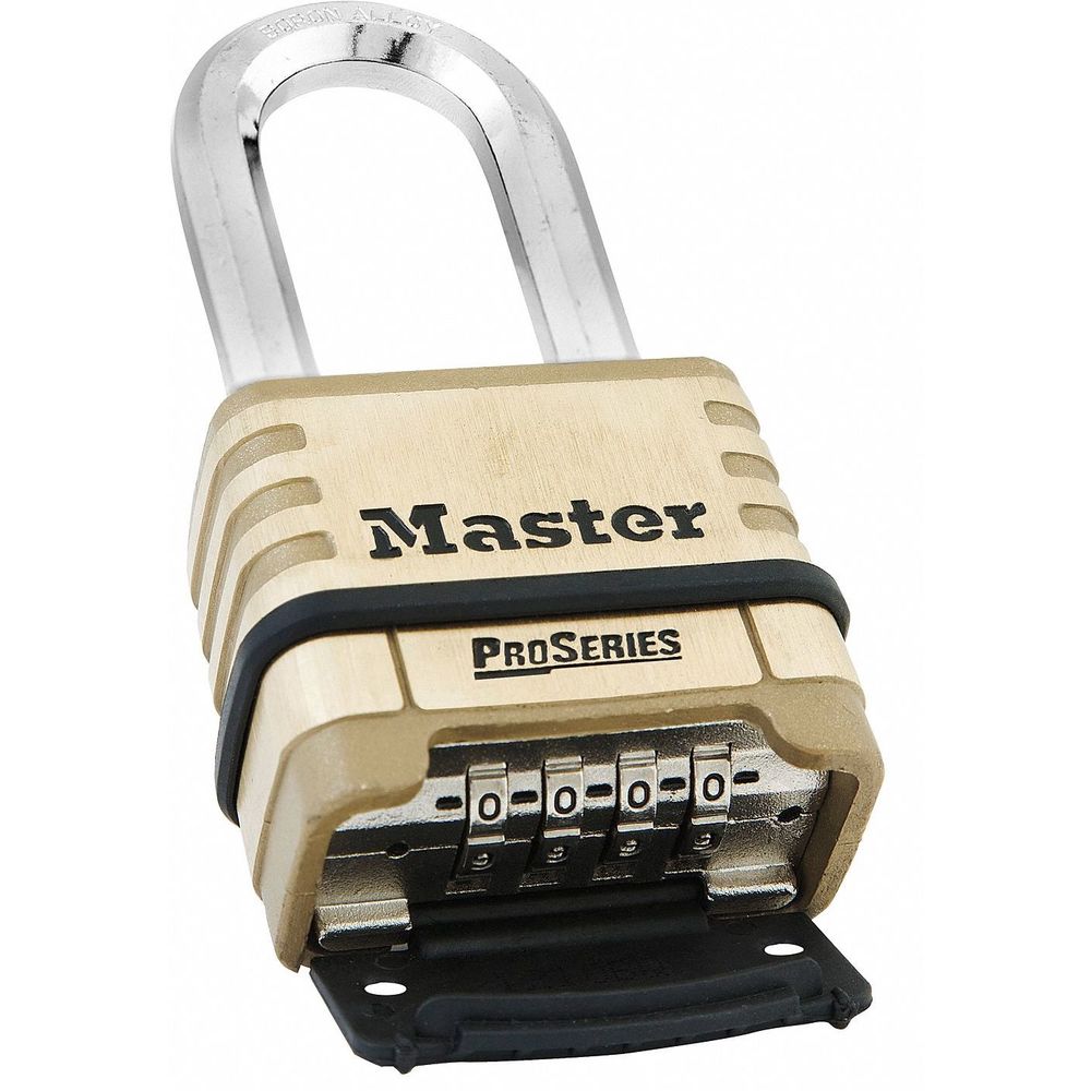 MASTER LOCK 1175D Combination Padlock, Resettable Bottom-Dial Location, 1-1/16 Inch Shackle Height | CD2YQT 6MCR0