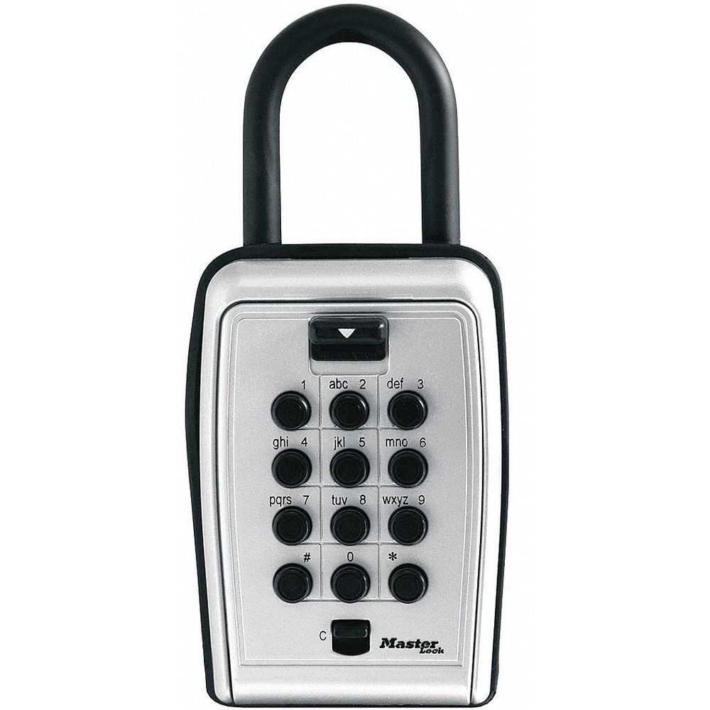 Lock Box, Combination, 7 Key Capacity, Mounting Type Padlock
