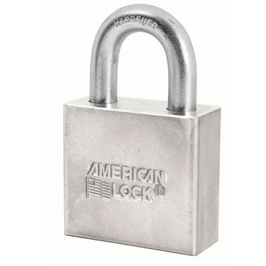 MASTER LOCK A50 Chrome Plated Steel Padlock, Boron Shackle, 51mm Wide, 28mm Tall Shackle | CM7ZKT