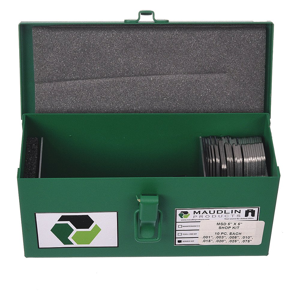 MAUDLIN PRODUCTS MSC4-SK Slotted Shim Assortment, C 4 x 4 Inch Service Kit, 80 Pcs. | AC2YBR 2NZJ6