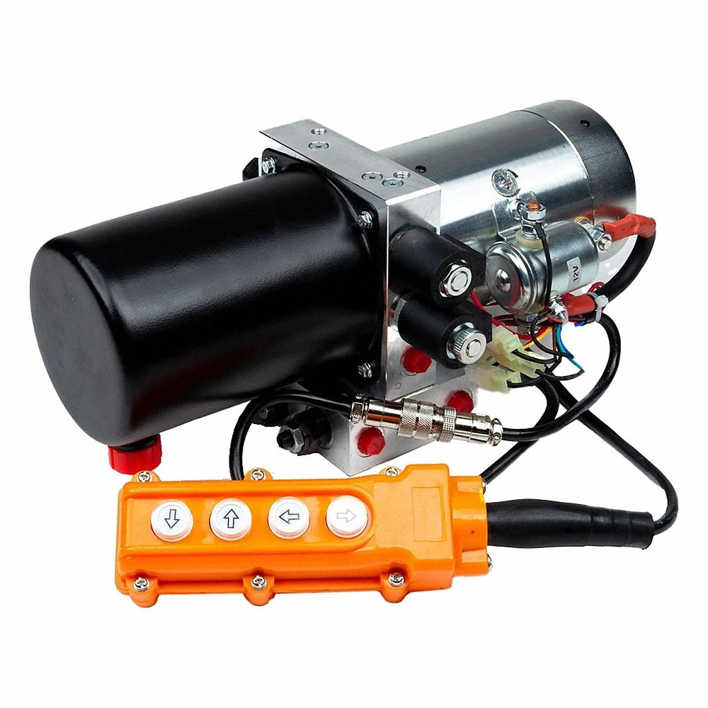 Hydraulic Power Unit, 0.8 gpm, 2000 PSI, 0.42 gal Reservoir Capacity, 12V DC