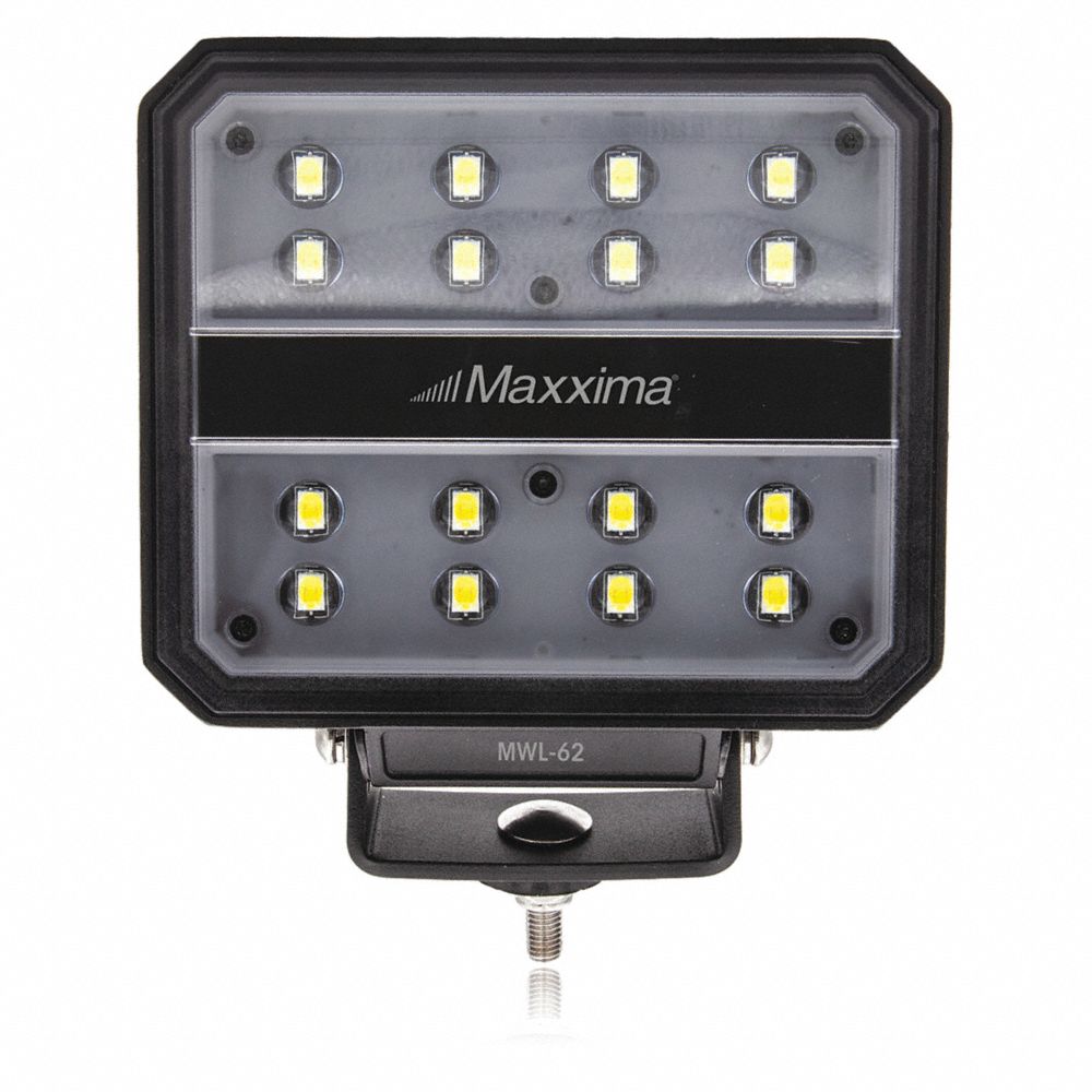 MAXXIMA MWL-62 Work Light, Square Shape, LED Lighting | CE9BNV 56FD94