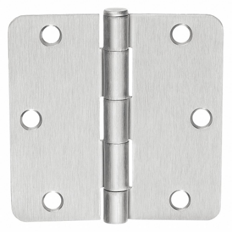 MCKINNEY 3½x3 1/2 1414 26D Butt Hinge, 3 Holes per Leaf, 1 1/4 Inch Door Leaf Width, 180 Deg Range of Motion, Rounded | CT2MKX 443L97