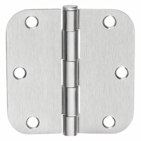 MCKINNEY 3½x3½ 1458 26D Butt Hinge, 3 Holes per Leaf, 1 1/4 Inch Door Leaf Width, 180 Deg Range of Motion, Rounded | CT2MKY 443L94