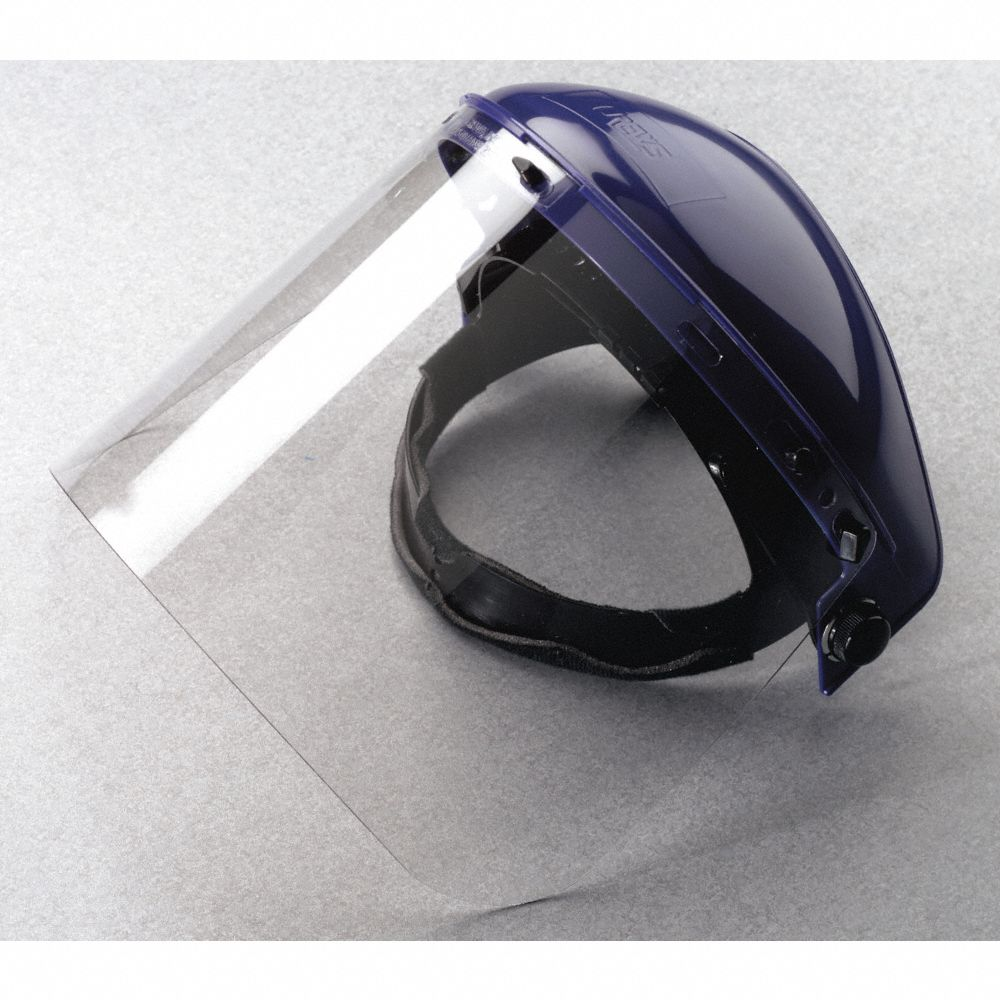 Face Shield Visor, 20 Inch Wd, 10 Inch Overall Ht, 0.4 Inch Overall Thick, Clear