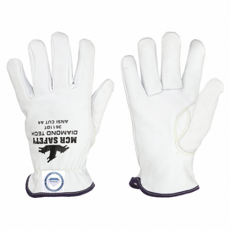 MCR SAFETY 3611DTXXL Leather Gloves, Size 2XL, Drivers Glove, Goatskin, Premium, ANSI Cut Level A4, 1 Pair | CT2QWA 491R53