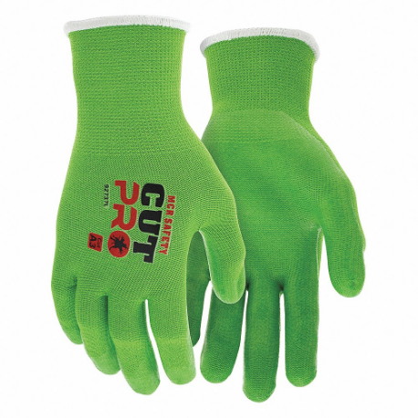 MCR SAFETY 92737L Cut-Resistant Gloves, L, Ansi Cut Level A3, Palm, Dipped, Silicone, Smooth, 12 PK | CT2PWN 349FY9