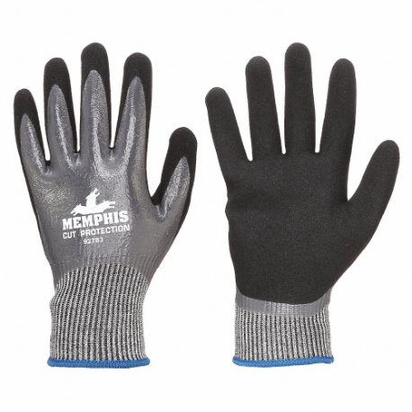 MCR SAFETY 92783M Coated Glove, M, Foam Nitrile, Gray, 1 Pair | CT2NMA 49JY67
