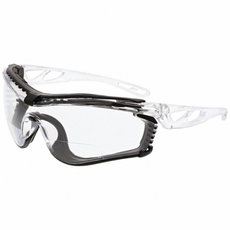 MCR SAFETY CL5H15PF Safety Glasses, Anti-Fog /Anti-Scratch, Brow And Eye Socket Foam Lining, Wraparound Frame | CT2TEL 801W22