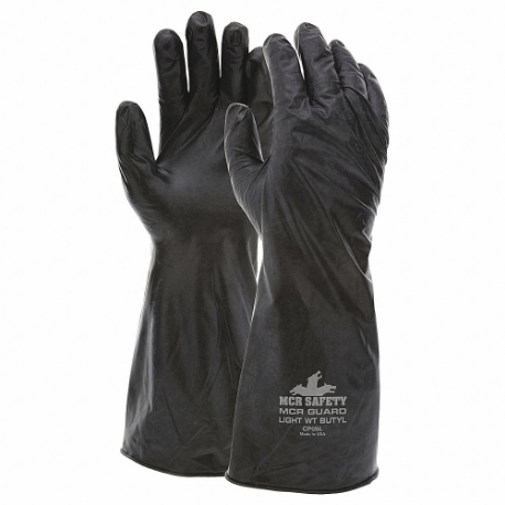 MCR SAFETY CP05M Chemical Resistant Glove, 5 mil Glove Thick, 14 Inch Glove Length, M Glove Size | CT2MVT 60HR14