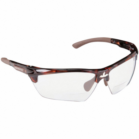 MCR SAFETY DM13H25PF Bifocal SReading Glasses, Anti-Fog, No Foam Lining, Traditional Frame, Half-Frame | CT2MUP 55KY84