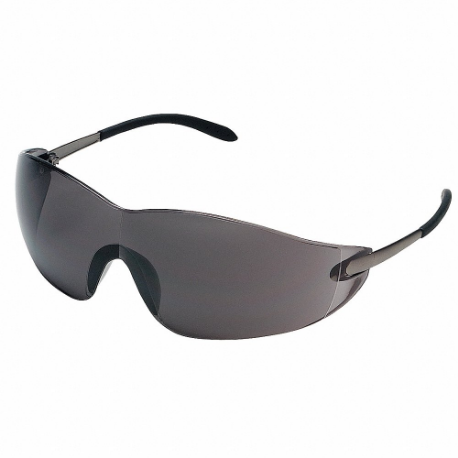 MCR SAFETY S2112 Safety Glasses, Wraparound Frame, Frameless, Gray, Gray, M Eyewear Size, Unisex | CT2TLC 26H182