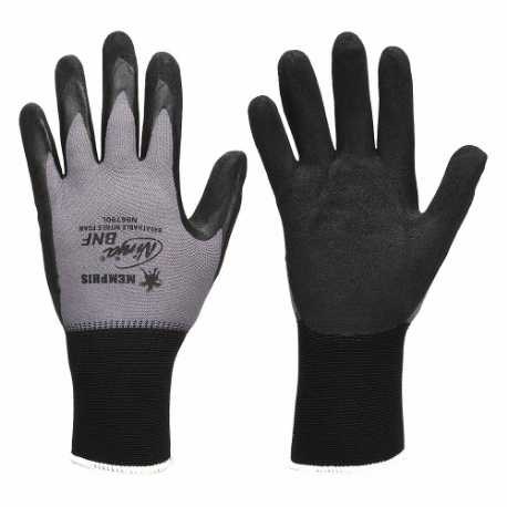 MCR SAFETY VPN96790L Coated Glove, L, Sandy, Nitrile, 1 Pair | CT2NKQ 40MA49