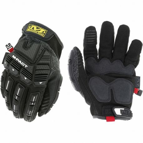 MECHANIX CWKMP-58-012 Mechanics Gloves, Size 2XL, Synthetic Leather, Black/Gray, Tricot, 1 PR | CT3ZUU 60XZ30