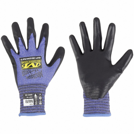 MECHANIX S2EC-33-009 Knit Gloves, Size L, ANSI Cut Level A5, Palm, Dipped, Water-Based Polyurethane, 1 Pair | CT2UKH 61DE94