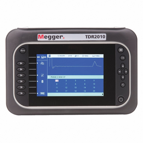 MEGGER TDR2010 Time Domain Reflectometer, 20000 Measurement Range, +/-1, LCD | CT2VUW 48RM73