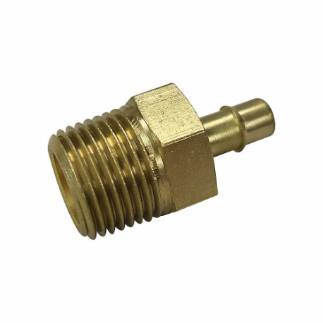 MEM CO 1/2B3 Barb Fitting, Brass, Mnpt X Barbed, 1/2 Inch Pipe Size, 1 1/4 Inch Overall Length | CT2XPT 792AY9