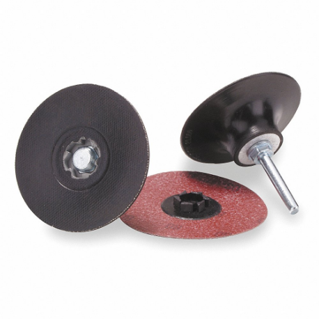 MERIT 08834160010 Quick Change Disc Backup Pad, Tp, 2 Inch Dia, 1/4 Inch Straight-Shank, Hard Density | CT2ZHA 3RU33