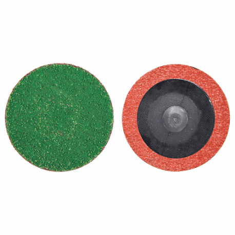 MERIT 08834167106 Quick-Change Sanding Disc, 1 1/2 Inch Dia, Zirconia Alumina, 120 Grit, Polyester | CT2ZRC 3RY20