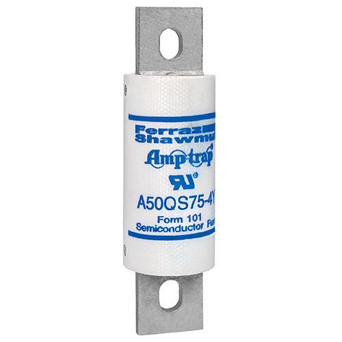 MERSEN FERRAZ A50QS75-4Y Semiconductor Fuse, High Speed, 500V 75A, aR Class, Type 4Y | CH4VBD