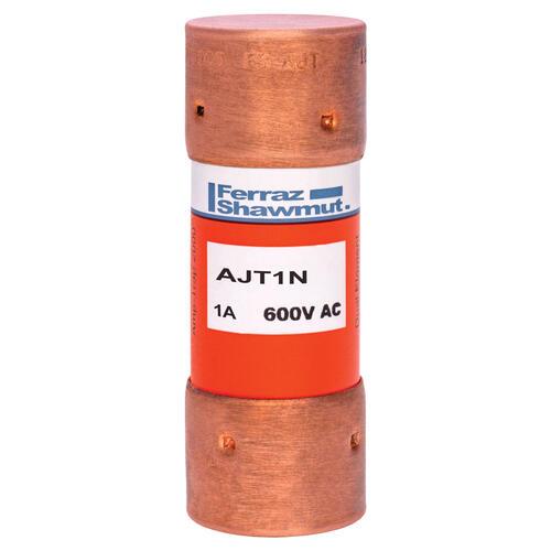 MERSEN FERRAZ AJT1N Time Delay Fuse, 600VAC, 1A, Class J | CH4WCV