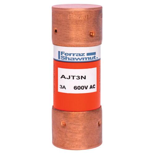 MERSEN FERRAZ AJT3N Time Delay Fuse, 600VAC, 3A, Class J | CH4WDX