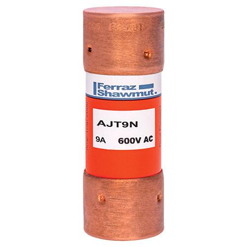 MERSEN FERRAZ AJT9N Time Delay Fuse, 600V, 9A, Class J | CH4WFB