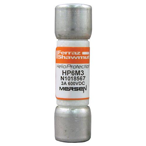 MERSEN FERRAZ HP6M3 Fuse, 600 VDC, 3A, gPV Class | CH4YZF DC10HEL12C8