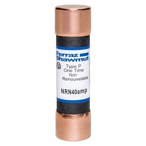 MERSEN FERRAZ NRN40 Canadian Fuse, 250V, 40A, Ferrule Mount | CH6ANT