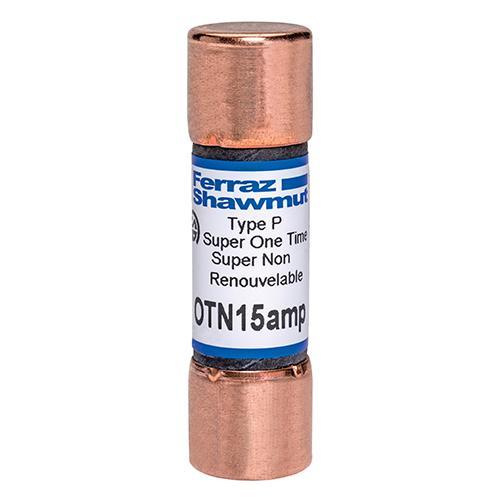 MERSEN FERRAZ OTN15 Fuse, Fast Acting, Class K5, 250V, 15A | CH6ARC