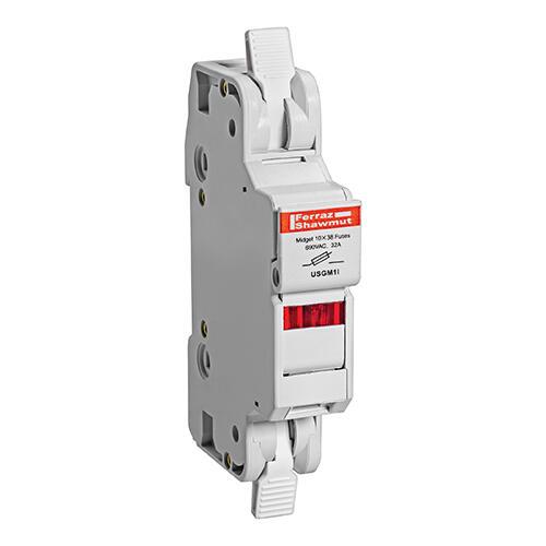 MERSEN FERRAZ USGM1I Fuse Holder, Midget, 600V, 30A, 1 Pole | CH6CLH