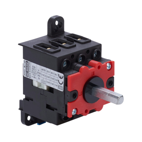 Manual Motor Controller, Open, 25A, 600 VAC, 3-Pole, 10Hp, 35mm Din Rail Or Panel Mount