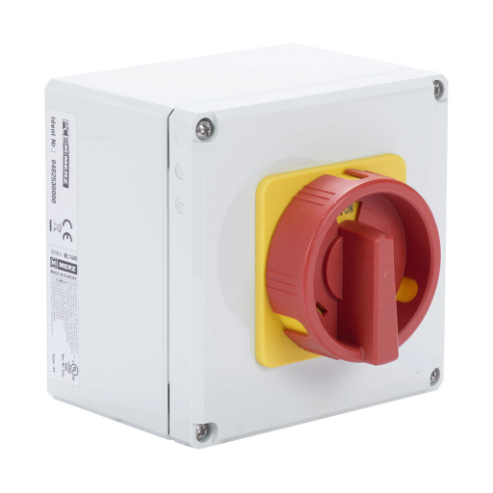 Rotary Enclosed Disconnect Switch, Load Break Capable, 3-Pole, 600 VAC, 25A, 5Ka Sccr