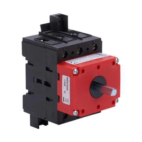 Manual Motor Controller, Open, 63A, 600 VAC, 3-Pole, 30Hp, 35mm Din Rail Or Panel Mount